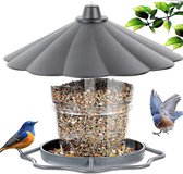 Mangeoire à oiseaux – Lanterne mangeoire extérieure – Distributeur suspendu étanche à l'eau – 1 pièce – Zwart