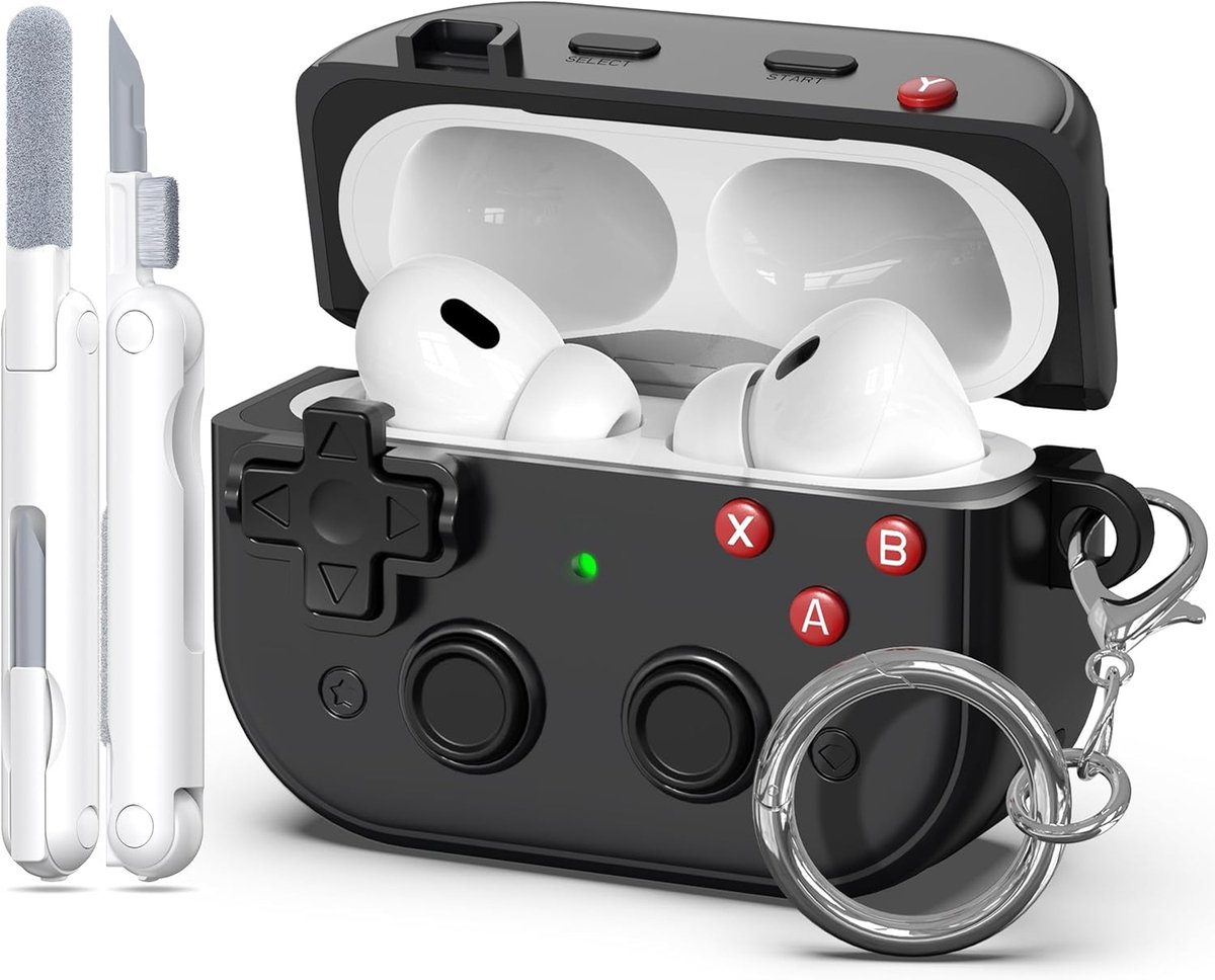 Beschermhoes voor AirPods Pro 2e Generatie & 1 - Schokbestendig Gaming Design met Zichtbare LED