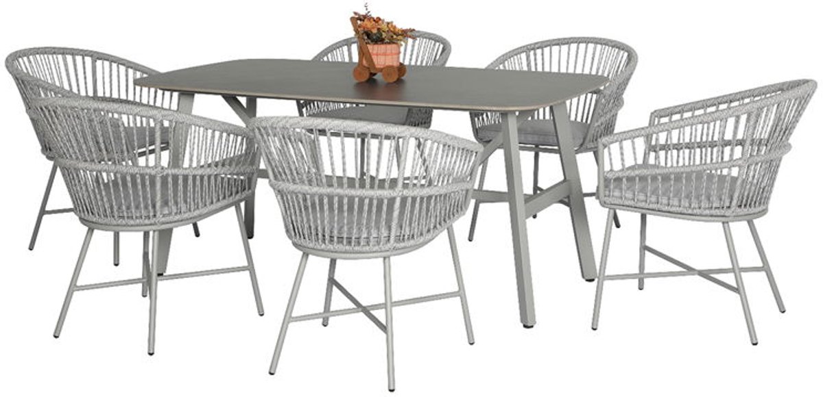 Oosterik home - Diningset Cossato Oropa White