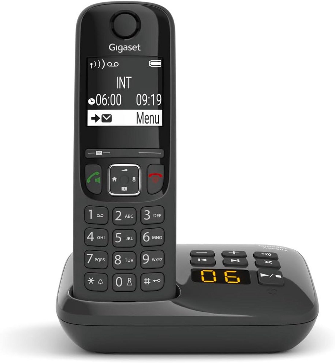 Draadloze DECT Telefoon met Antwoordapparaat en VoIP Opties