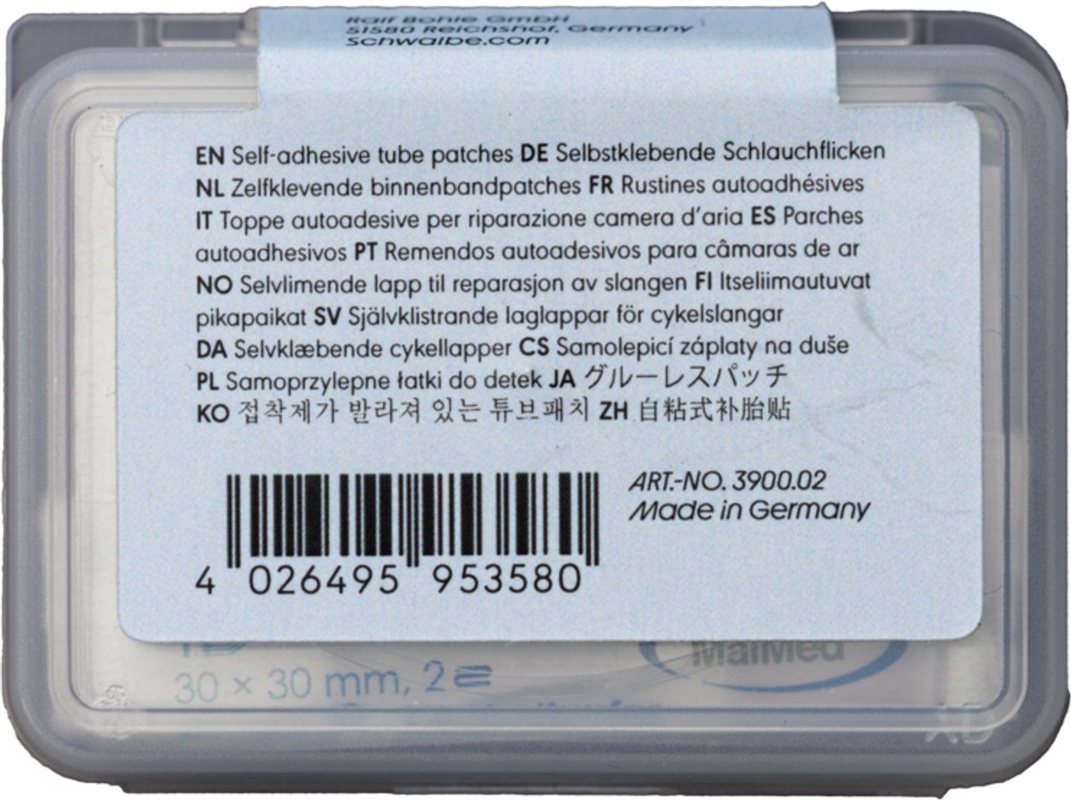 Schwalbe Glueless Patches - zelfklevend voor fietsbanden - 6 stuks thumbnail 3