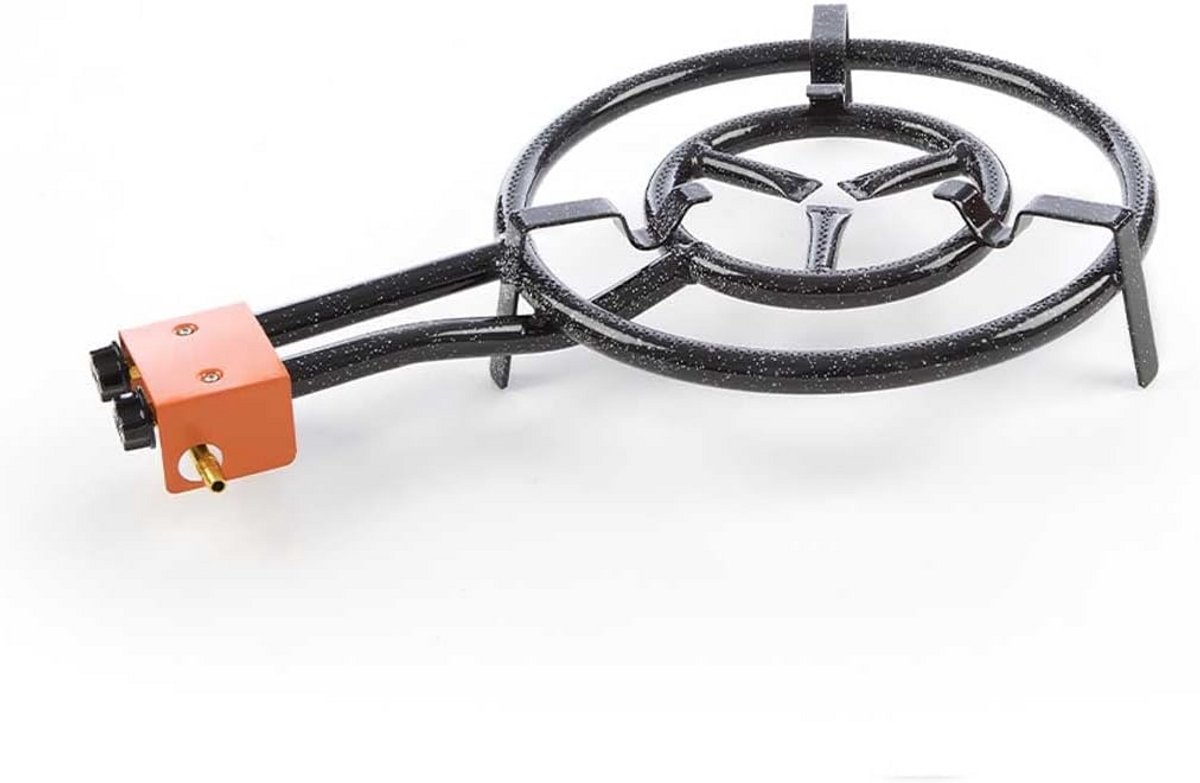 Gasbrander voor Pannen 2 Pits Zwart 40 cm