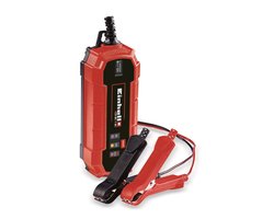 Einhell Acculader CE-BC 1 M - Laadvoltage: 6/12 V - Max. Laadstroom: 1 A - Accu's van min. 3 tot max. 32 Ah - Druppellaadfunctie - Geschikt voor Gel, AGM, Onderhoudsvrije loodzuur accu's