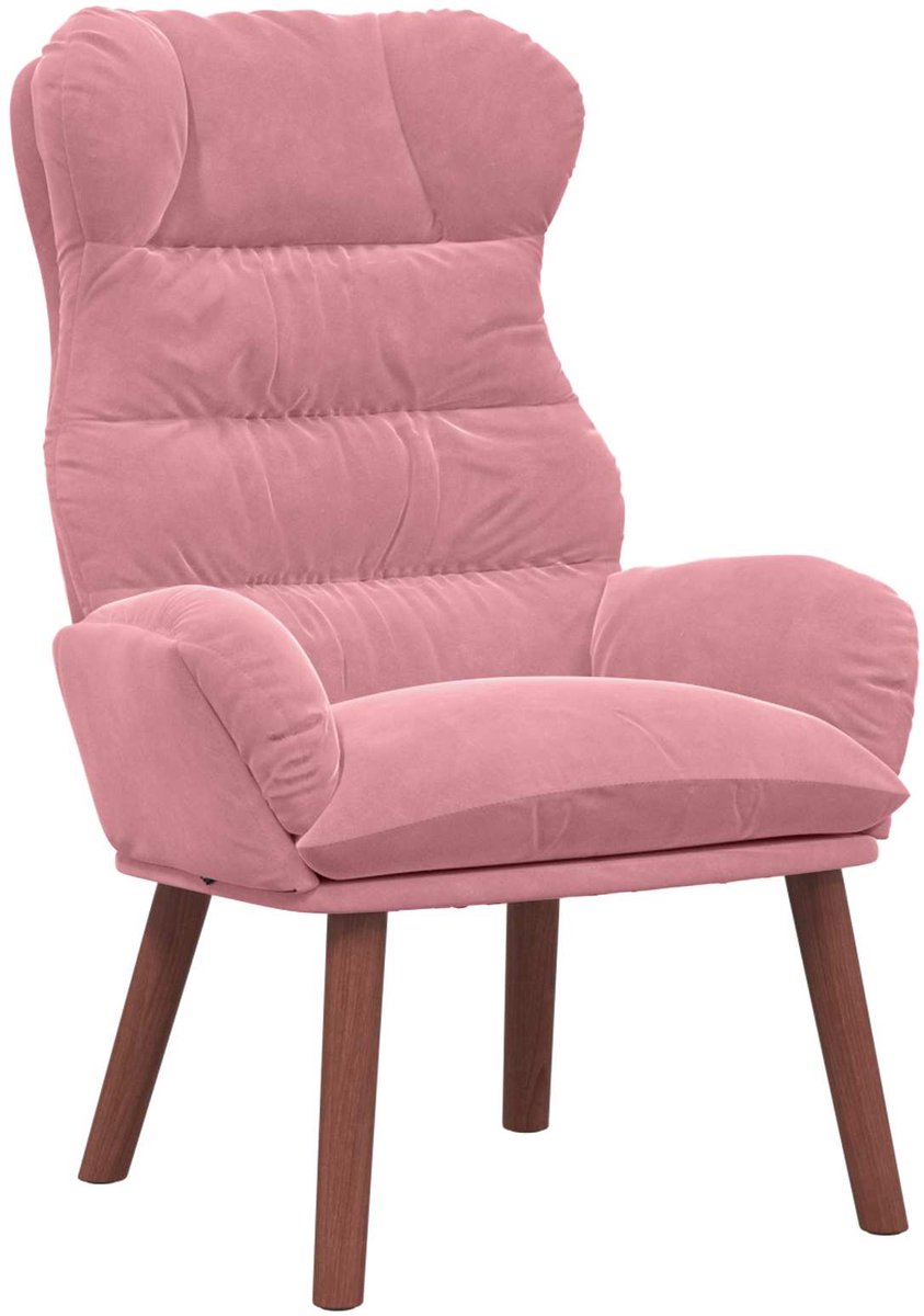 vidaXL Fauteuil - Roze - 69 - x - 74 - x - 93 - cm - Fluweel