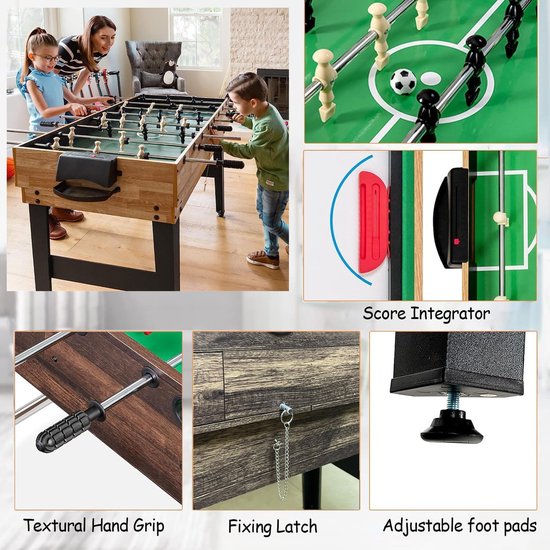 Opvouwbare Biljarttafel Thuisspeeltafel Inclusief Complete Accessoireset — afbeelding 3