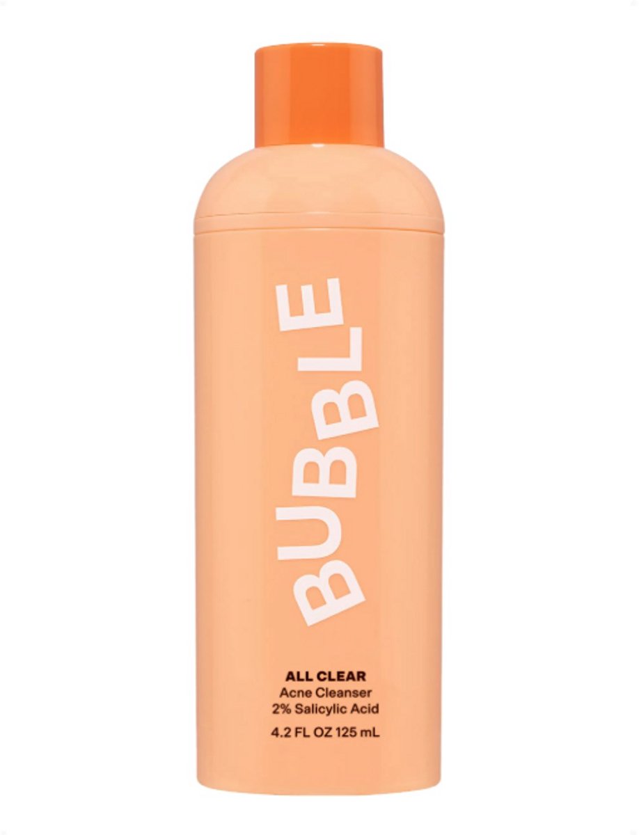 Bubble Skincare All Clear Anti-Breakout Foaming Face Wash 125 ml – 2% Salicylzuur Gezichtsreiniger tegen Acne, Diep Reinigende Face Wash voor Vette, Gecombineerde & Gevoelige Huid