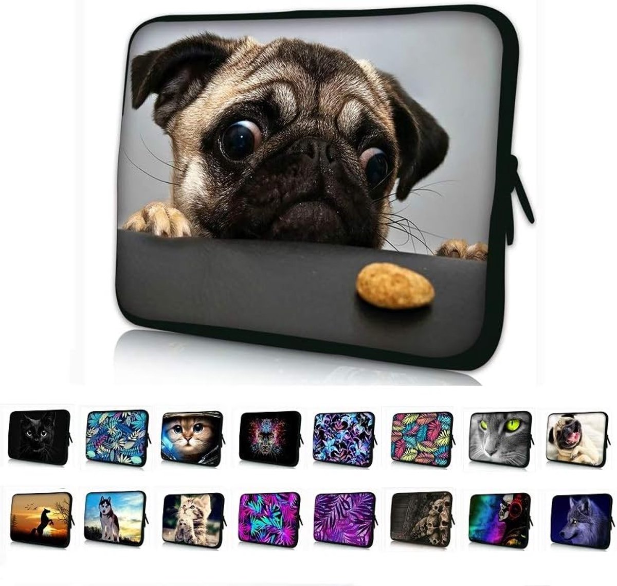 Waterdichte Neopreen Laptop Sleeve 17 - 17,3 Inch - Schokbestendige Computertas