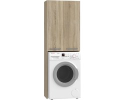 Kast Boven Wasmachine - Ruimtebesparend Opbergrek voor Wasmachine en Droger in Badkamer of Wasruimte