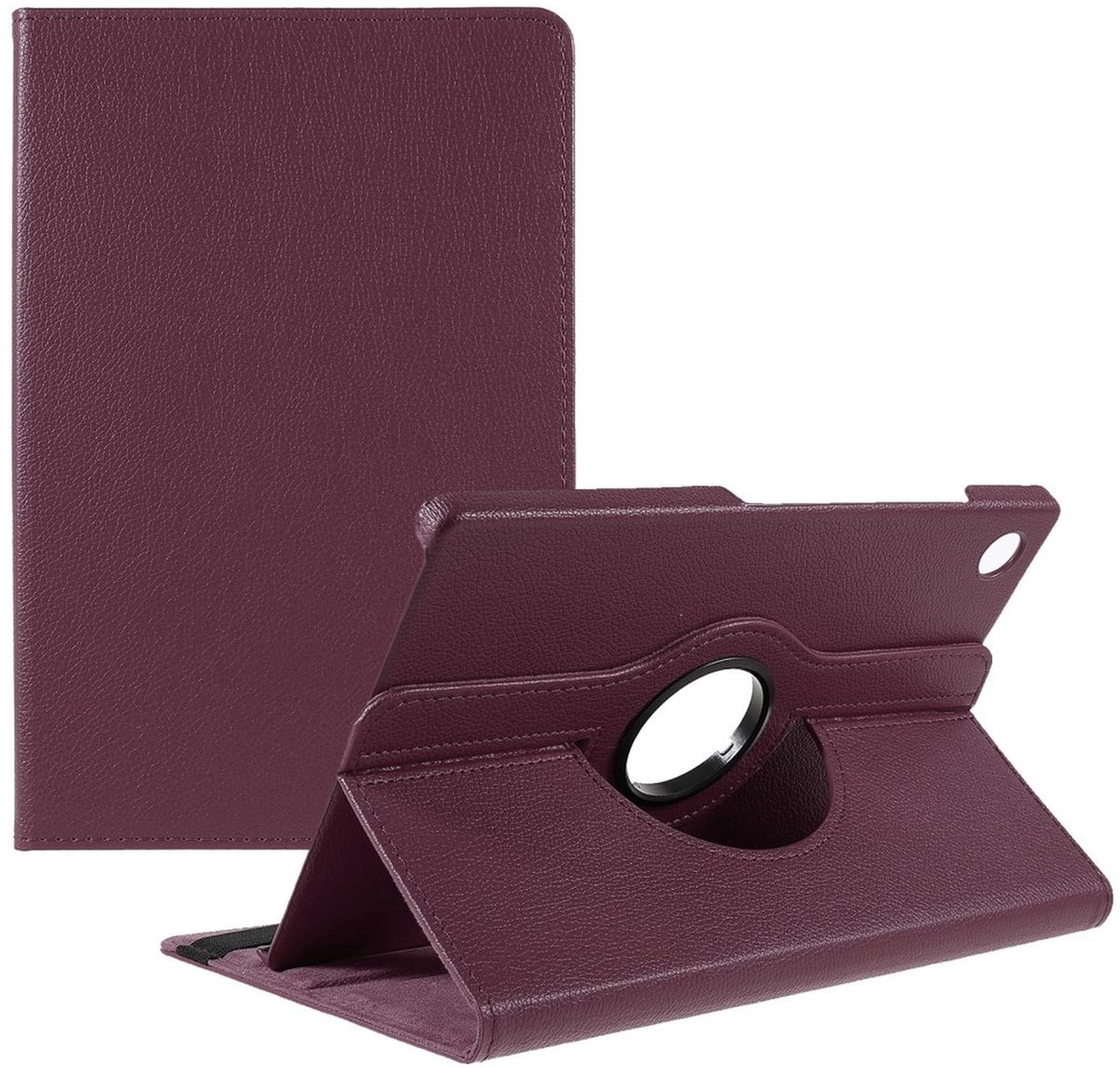Hoes 360° Draaibare Book Case Paars Geschikt voor Samsung Galaxy Tab A9 Plus
