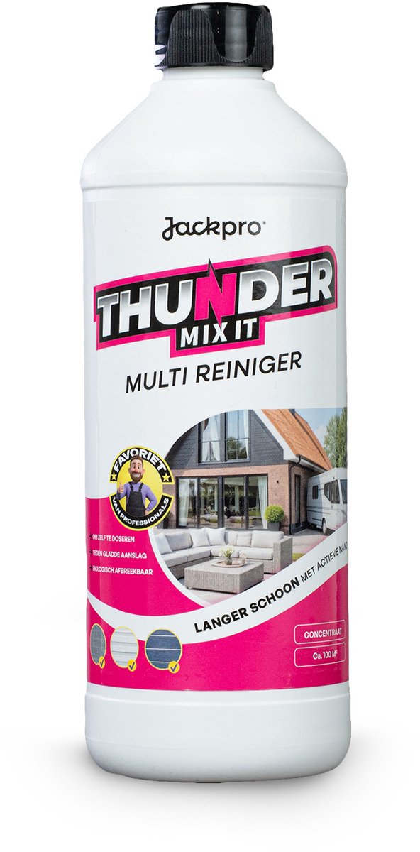 Thunder Mix It Multi Reiniger - 500ml - Geconcentreerd - Krachtige Allesreiniger voor Binnen & Buiten - Nano Technologie