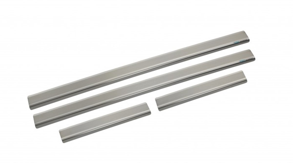 Instaplijsten rvs (zonder opdruk) set tbv Citroen C4 CACTUS - model 2014-2020 pasvorm geborstelde dorpelset a 4 stuks tbv voor & achterdeurzijde L+R doorsills