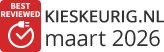 Dit product is 'Best Reviewed' volgens Kieskeurig in maart 2026