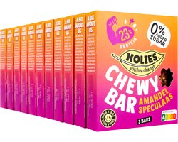 Holie's Chewy Bar Amandel Speculaas 3 repen - reep - suikervrij - gezond - vegan - 11 pack