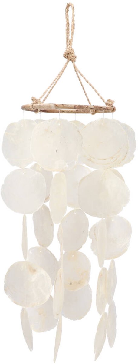 Daan Kromhout - Schelpenhanger - Cazip - Natural - Hanger - 15x55cm - Binnen&Buiten - Windgong
