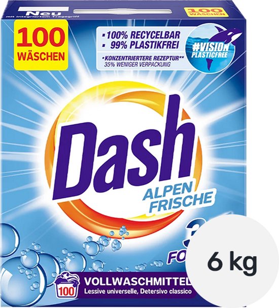 Dash XXL Pack Alpenfris universeel waspoeder – 6 kg