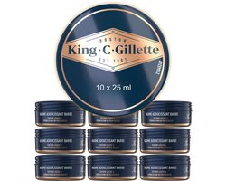 King C. Gillette Baardbalsem - Voor Een Zachte Baard - voordeelverpakking 10 x 25 ml