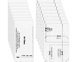 16 filters voor Miele stofzuiger [Compact C1 & C2, Complete C2 & C3, S8340] 8 motorbeschermingsfilters en 8 uitlaatluchtfilters, vervangingsfilters compatibel met Miele stofzuigers S4000, S5000, S6000