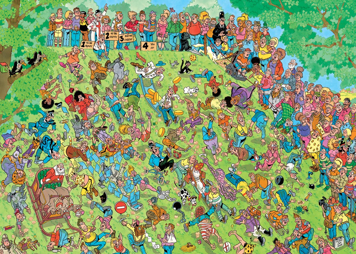Jan van Haasteren - Grijp je kaas! - 1000 stukjes puzzel - Legpuzzel volwassenen — afbeelding 2