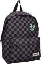 Studio V Double Check - Sac à dos - Doublé - 11,5 litres - 37 x 26 x 12 cm - À carreaux - Noir