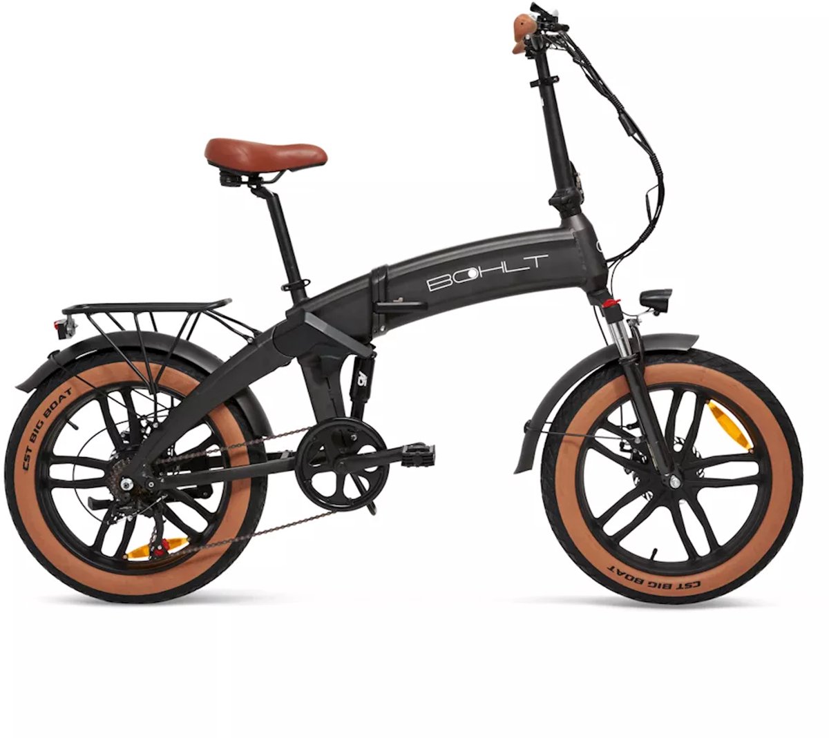 BOHLT F20 - Elektrische Vouwfiets - Fatbike - 250W Motor - Max 55 kilometer radius - 7 Versnellingen - Tot 25 km/u - Zwart thumbnail 5