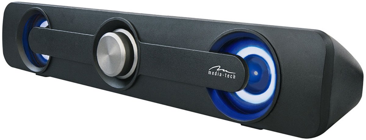 Media-Tech MT3173 - Horizontale soundbar - luidspreker - stereoge luidsbalkluidspreker, PMPO 300W, RMS 5W