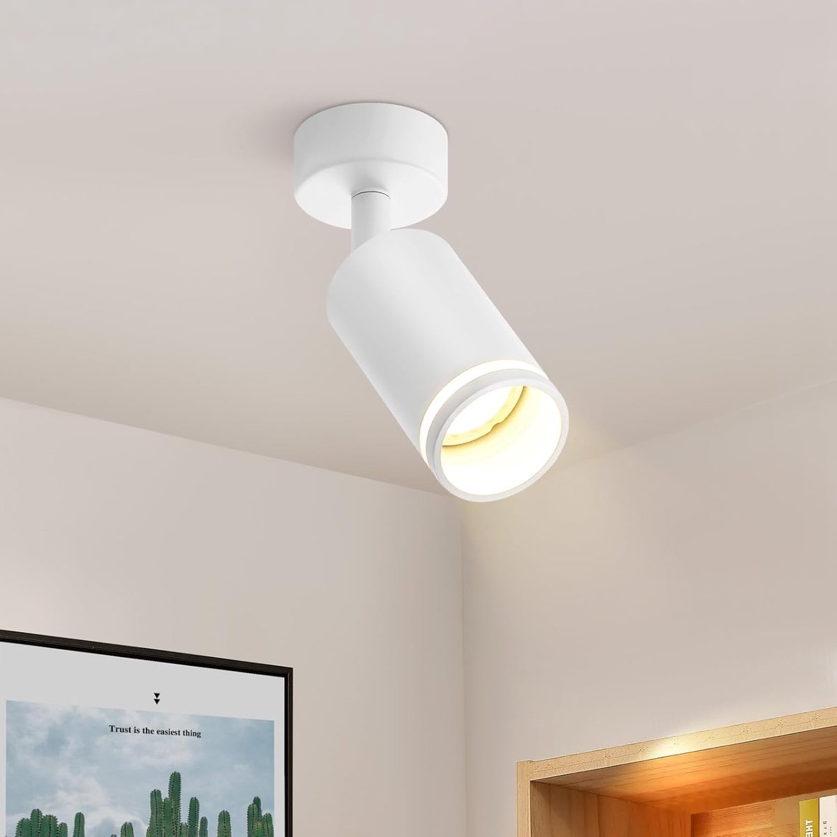 Glitzerlife - Plafondspot Plafondlamp - draaibaar en kantelbaar - 1xGU10 fitting - opbouws