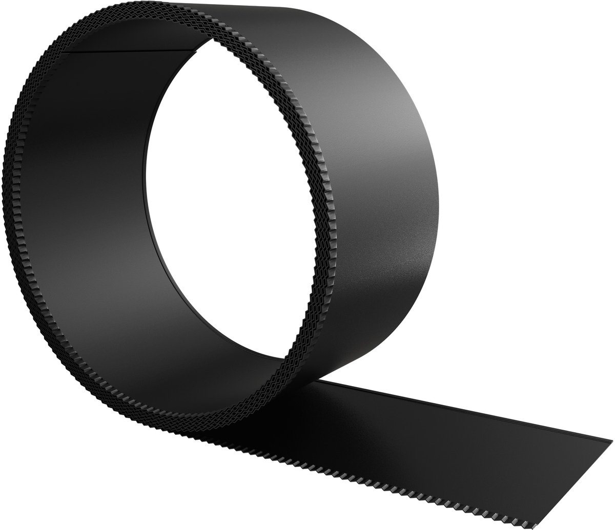 Metalen Gazonrand - 15 cm Hoog - Gegalvaniseerde Palissades Met Getande Rand - Weerbestendige Gazonrandstenen - 10 m Lang - Flexibele Tuinrand - Voor Tuin, Gazon, Maairand En Hekken (Zwart) NAIZY