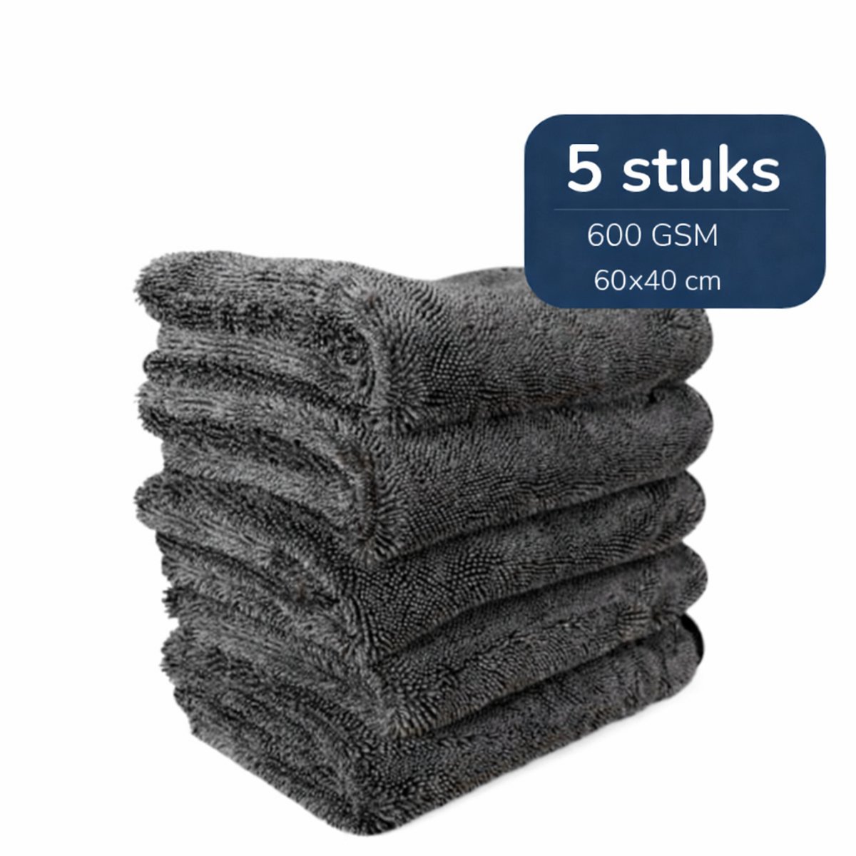 TileDry® 5 stuks - Droogdoek Badkamer - Hoge Kwaliteit - Droog doeken voor Badkamer, Auto, en Keukenschoonmaken - Raamdoeken Streepvrijdroog - Microvezeldoekjes Schoonmaak - Fastdry Wonderdoekjes - Streeploos & Kalkvrij - Absorbeert tot 800ML-60x40cm