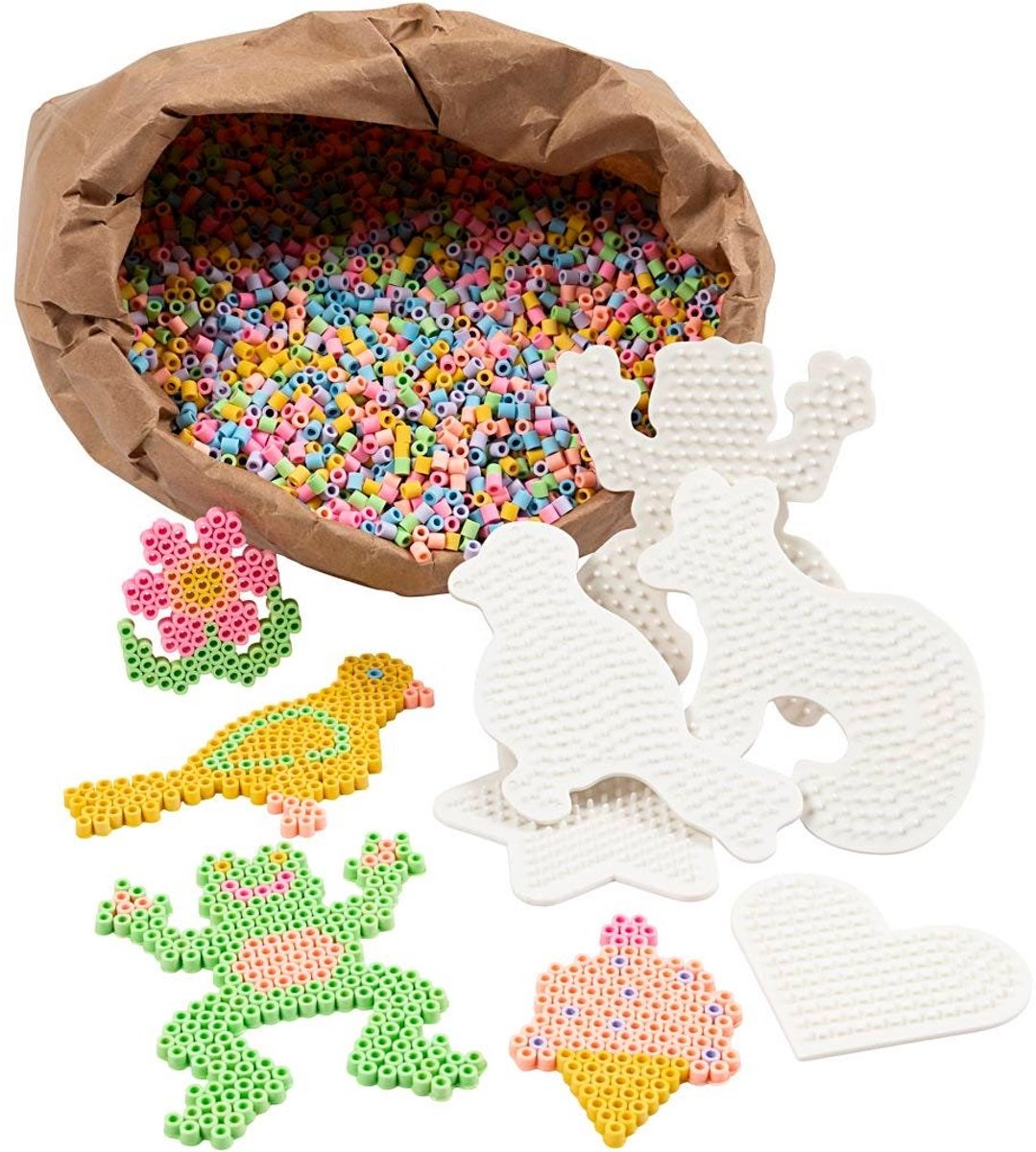 Creativ Company strijkkralen set NABBI BioBeads milieuvriendelijk klaslokaal.