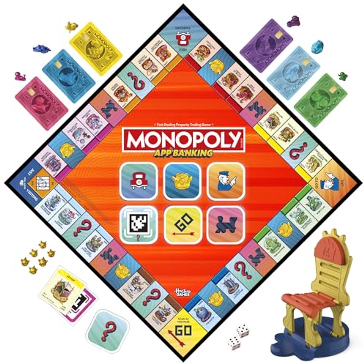 Hasbro Monopoly App Banking bordspel - digitaal bankieren - Engels talig — cadeau in Spellen & Speelgoed - foto 3