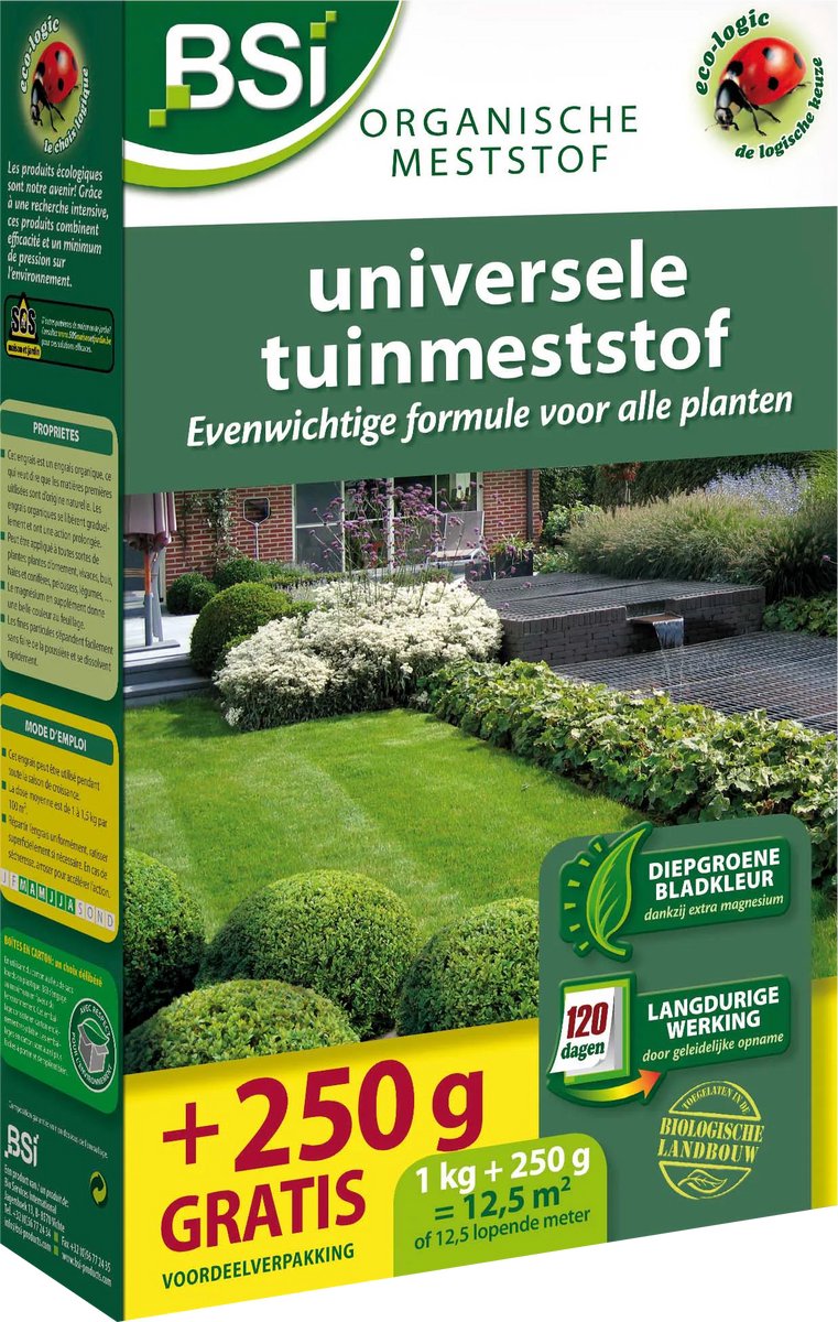 BSI - Universele Meststof - 1,25 kg voor 12,5 m²