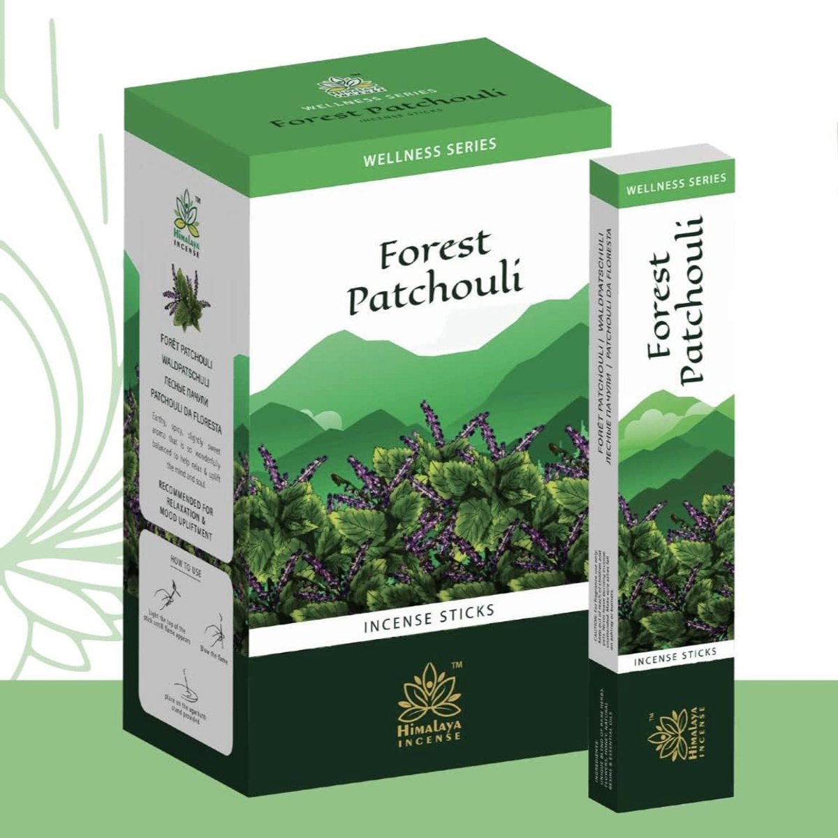 Himalaya Forest Patchouli Wierook Stokjes 12-pack Agarbatti - Aardse Patchouli Geur | Voor Pooja, Meditatie, Yoga & Ontspanning | Langdurig Aroma met Kajal Sticker