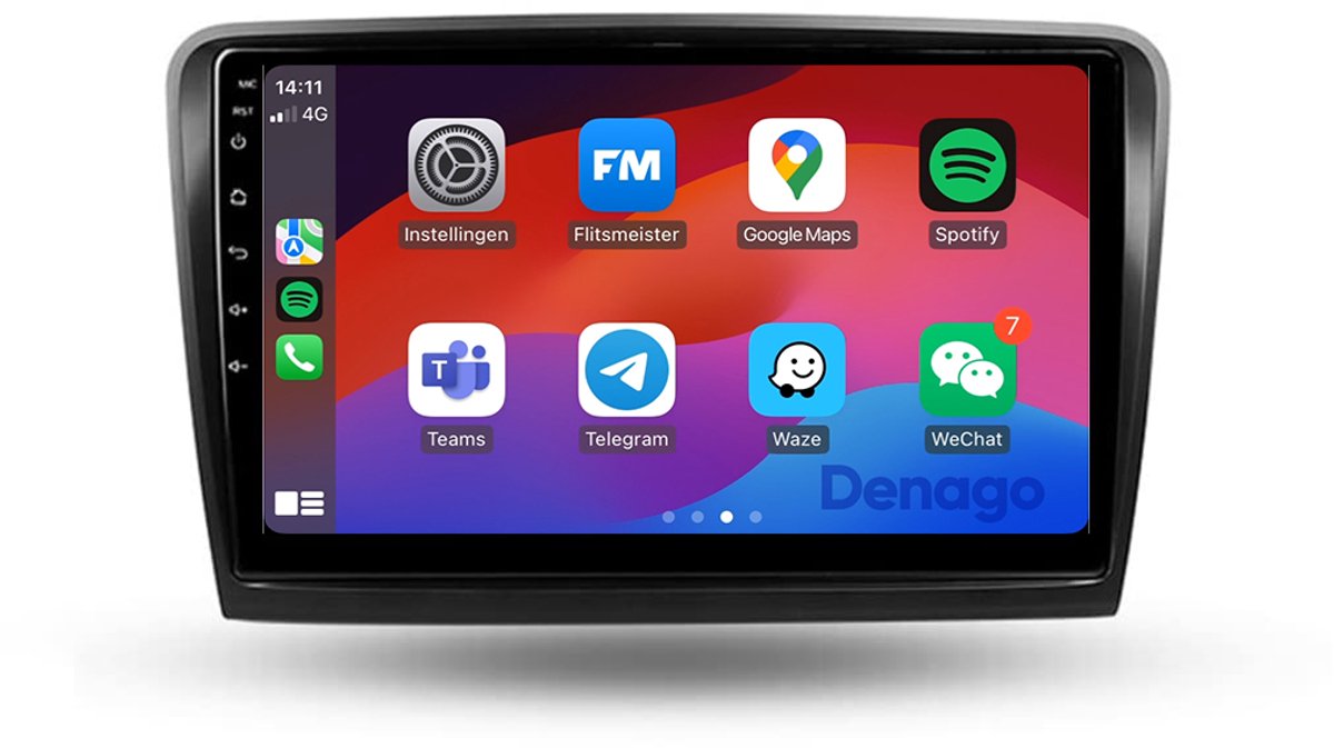 CarPlay autoradio geschikt voor Skoda Superb | 2008 t/m 2014 | Android 13 | 10 inch | Draadloos Apple CarPlay & Android Auto | 2GB + 32GB | QuadCore processor | Denago DNG-A348 | 2025 model | 2008 2009 2010 2011 2012 2013 2014 | Bluetooth & Wifi