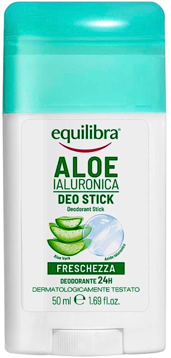 Equilibra Aloe Vera Deodorant - 50ml - Delicaat Deodorant Vrouw met Natuurlijke Bescherming Zonder SLS - SLES - Alcohol