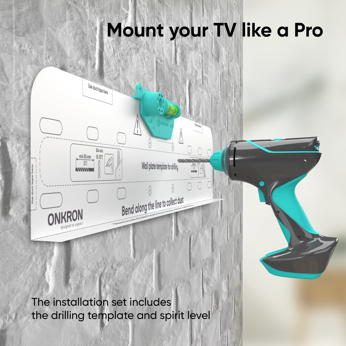 ONKRON TM5-B TV muurbeugel, kantelbaar, voor 32-70 inch tv tot 60 kg, platte tv-muurbeugel, Ultra Slim max 400 x 400 cm, VESA-houder, televisiemuur/universele tv-houder, kantelbaar, zwart