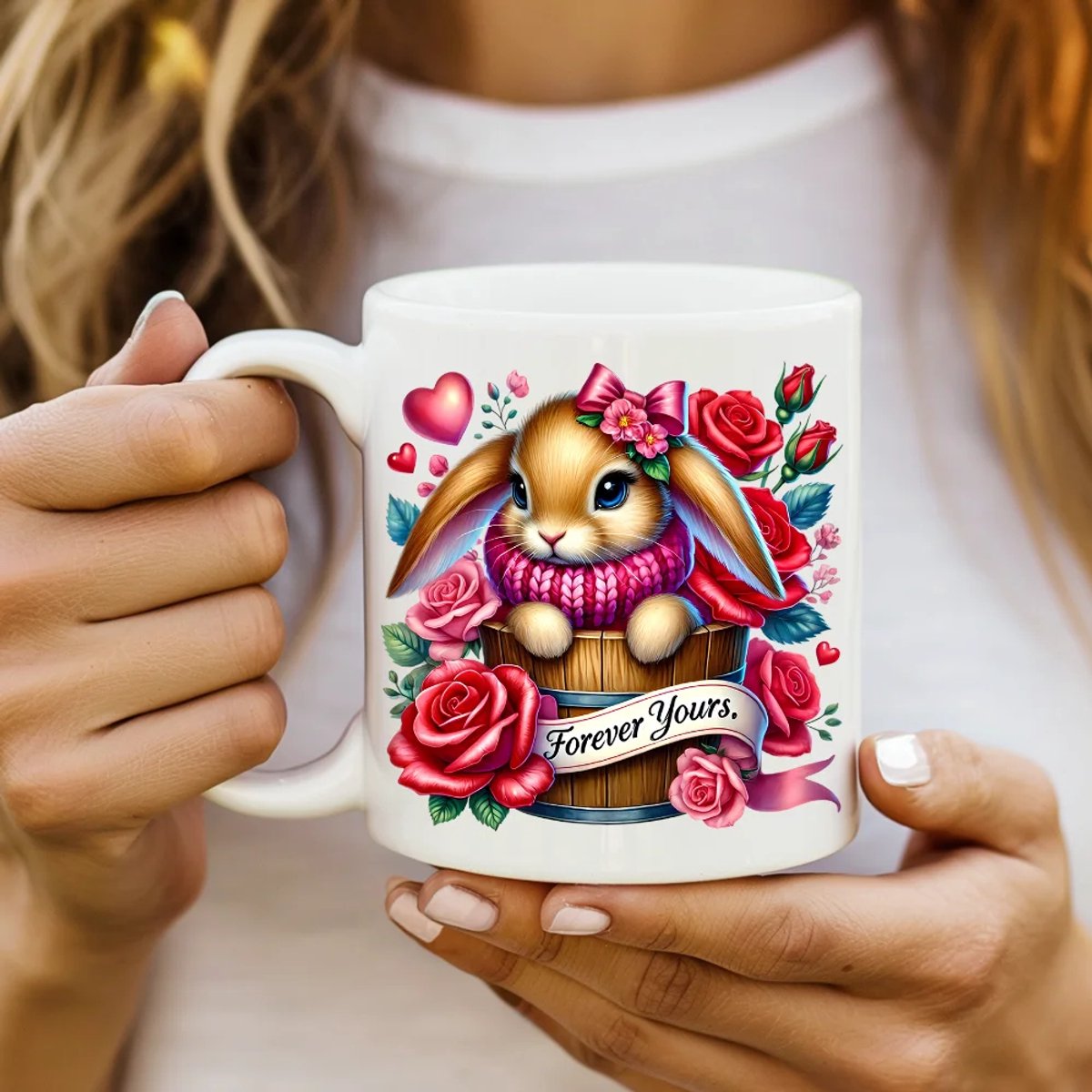 Valentijns Mok 300 ml – Keramische Koffiemok – Liefdevol Design – Cadeau voor Valentijnsdag