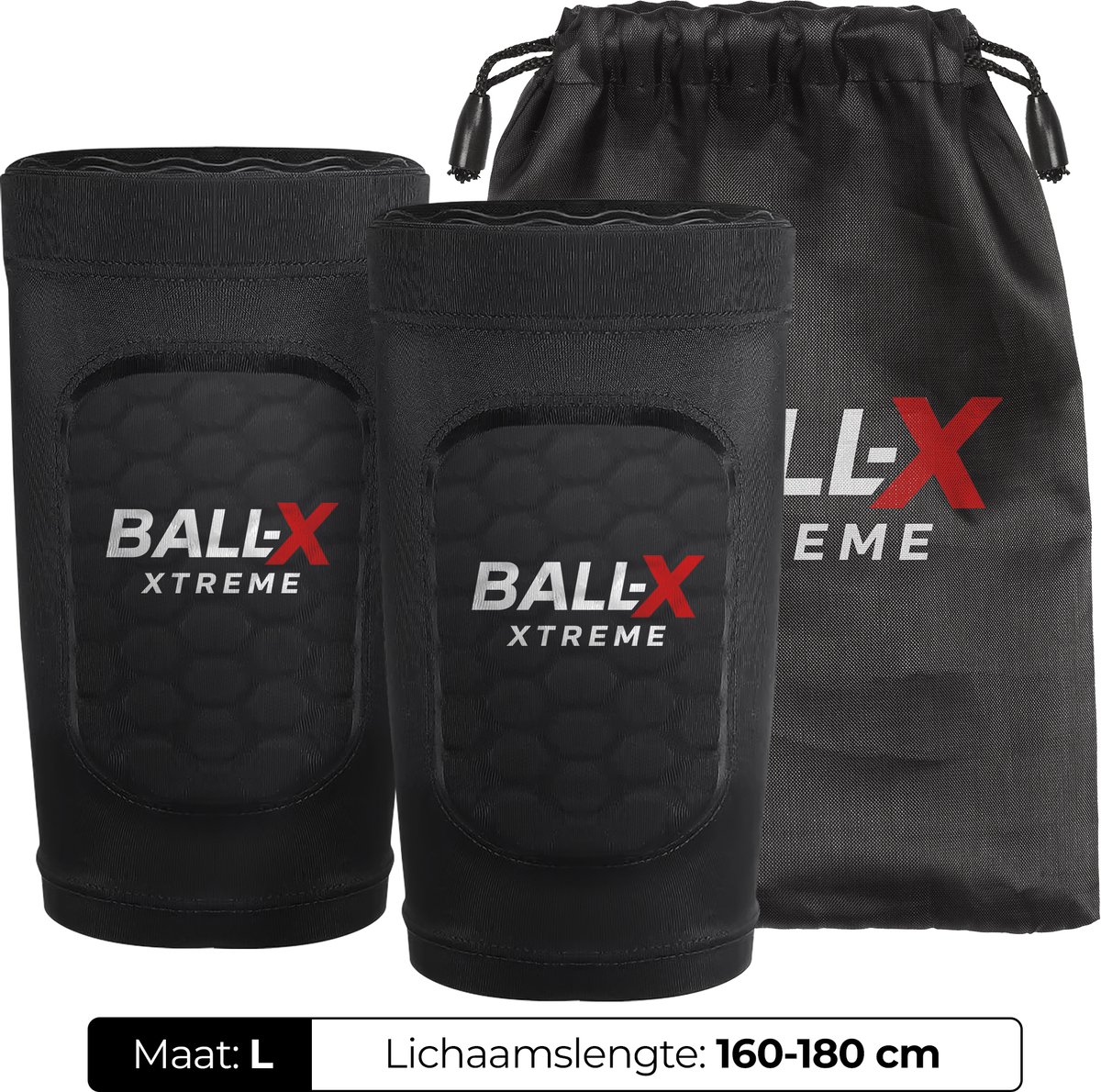 BALL Xtreme® Scheenbeschermers Voetbal - Ingebouwde Scheenbeschermer - Mini Scheenbeschermers - Shin Pads - Maat L (160-180 cm)