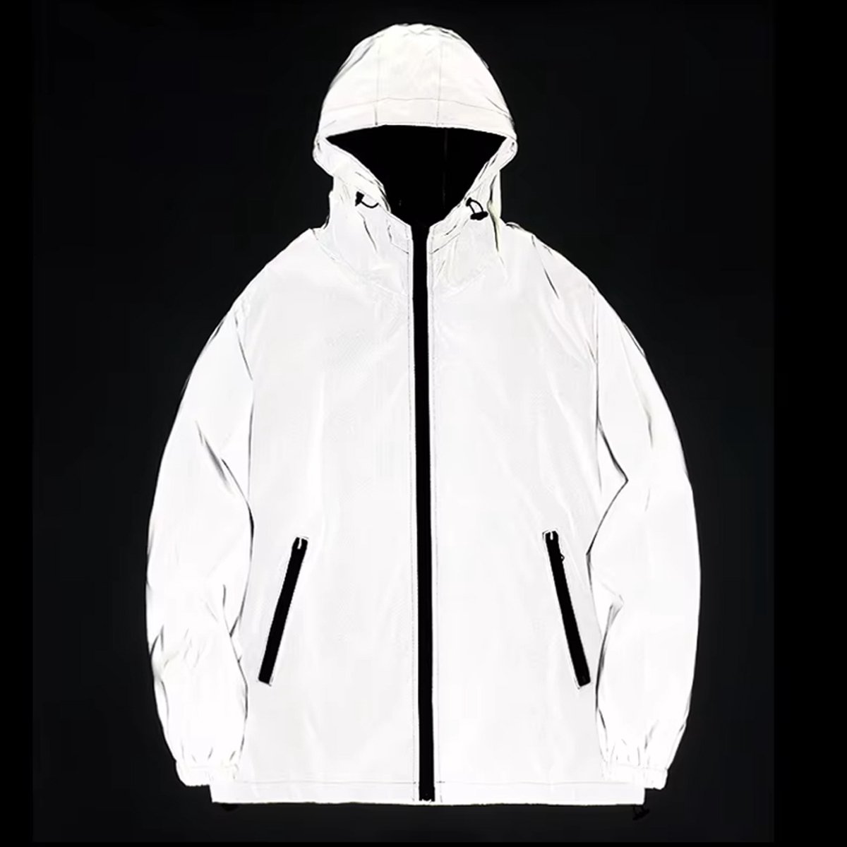 Reflecterende Windjack - Waterafstotende Jas - Sport - Aantrekkoord