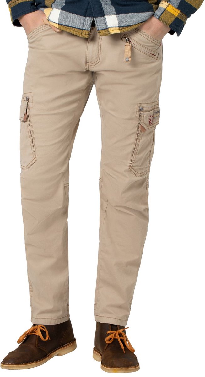 TIMEZONE Heren Cargo Broek regular/straight Beige 38W / 36L Volwassenen