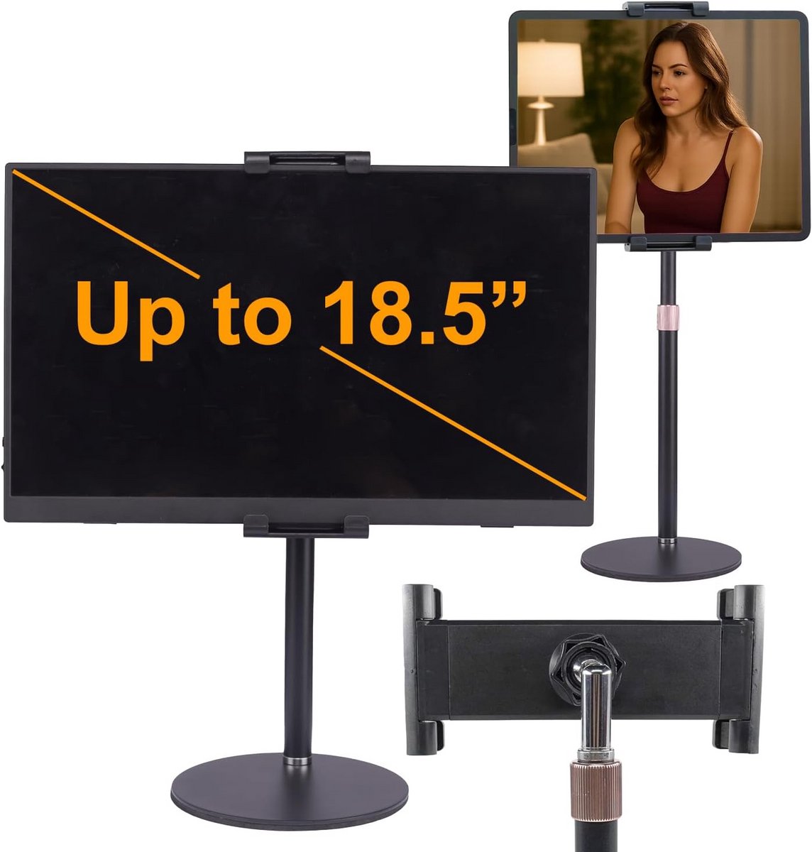 Verstelbare Tablet Standaard voor Bureau en Monitor - Universele HD Houder