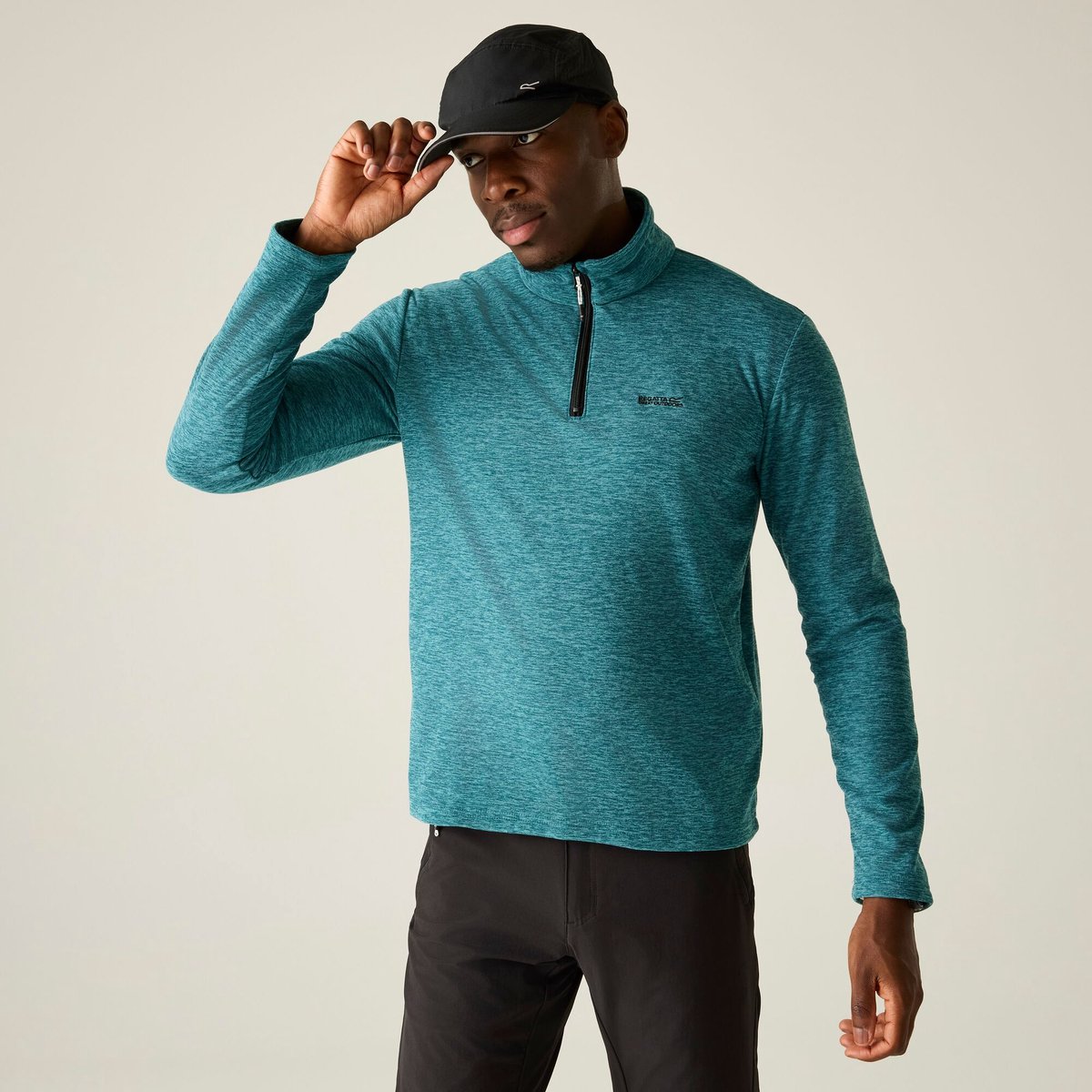 Thompson Marl Half Zip Fleece voor heren Groen