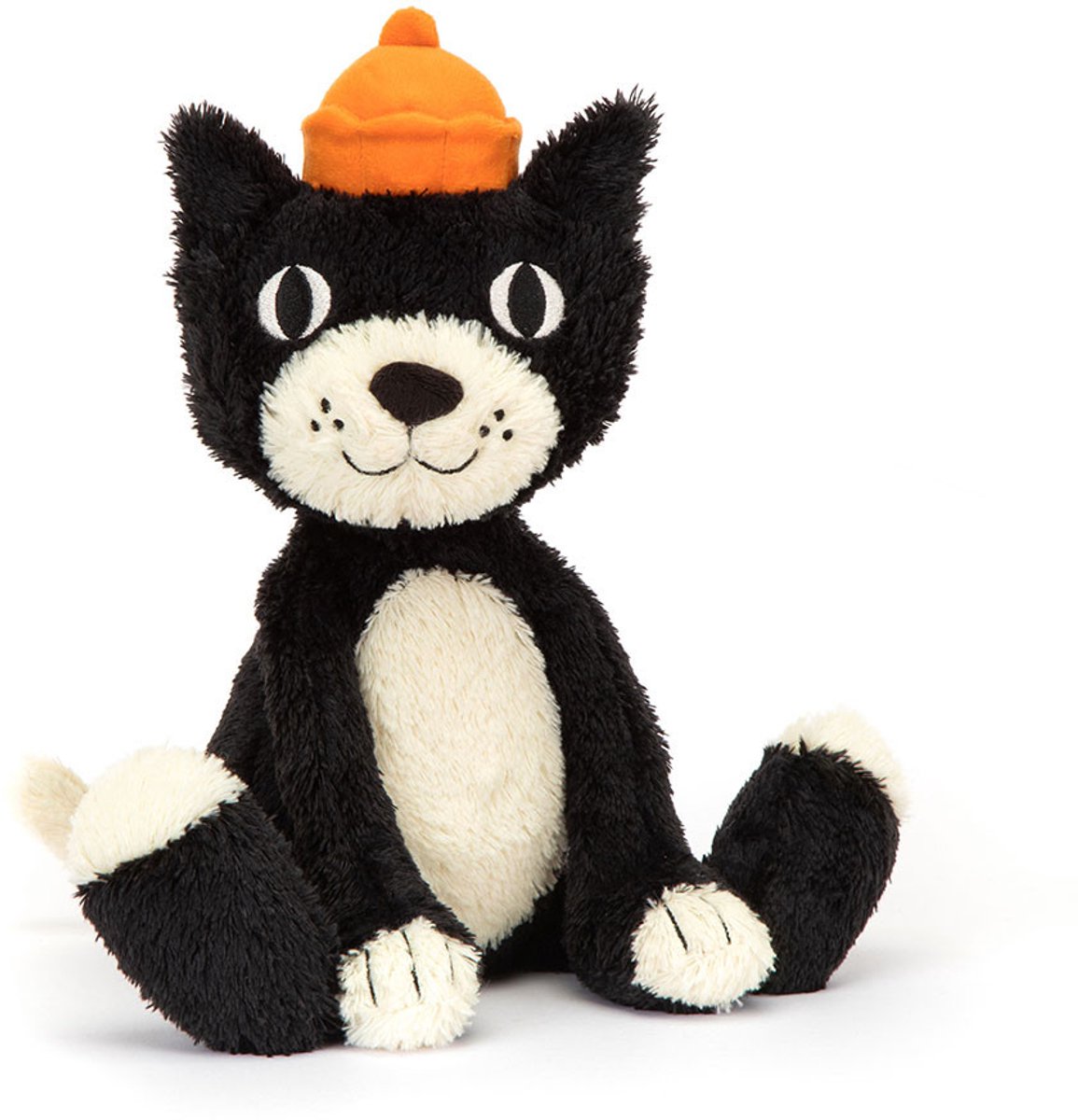 Jellycat Knuffels - Jellycat Jack - Kat - Poes - Cat - Zwart - Knuffel - 32 cm - Voor alle leeftijden