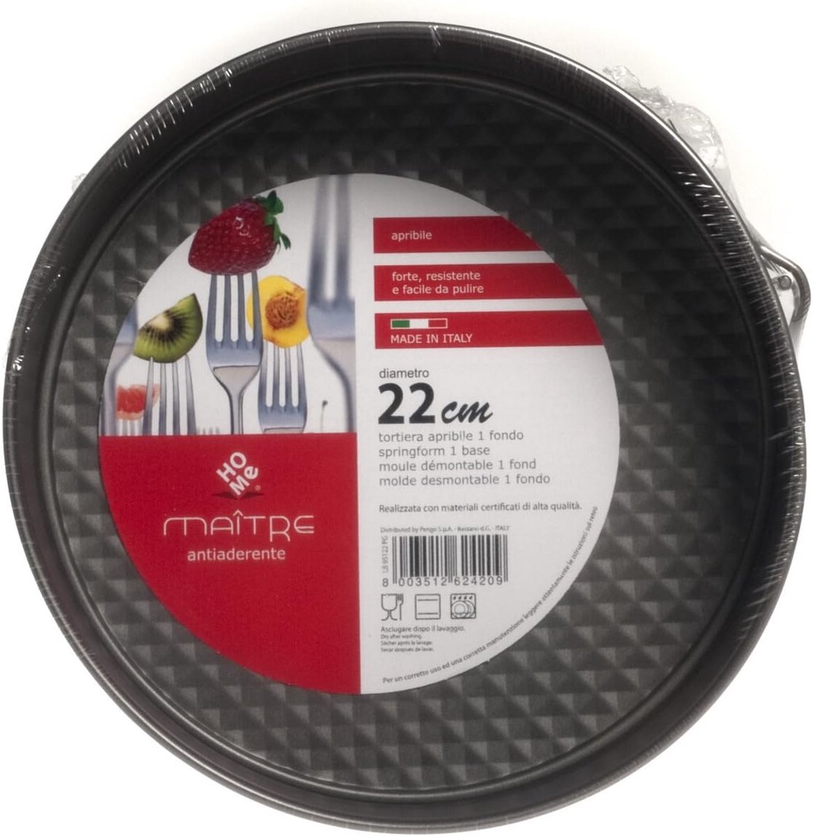 Ronde Bakvorm Antiaanbaklaag 22 cm