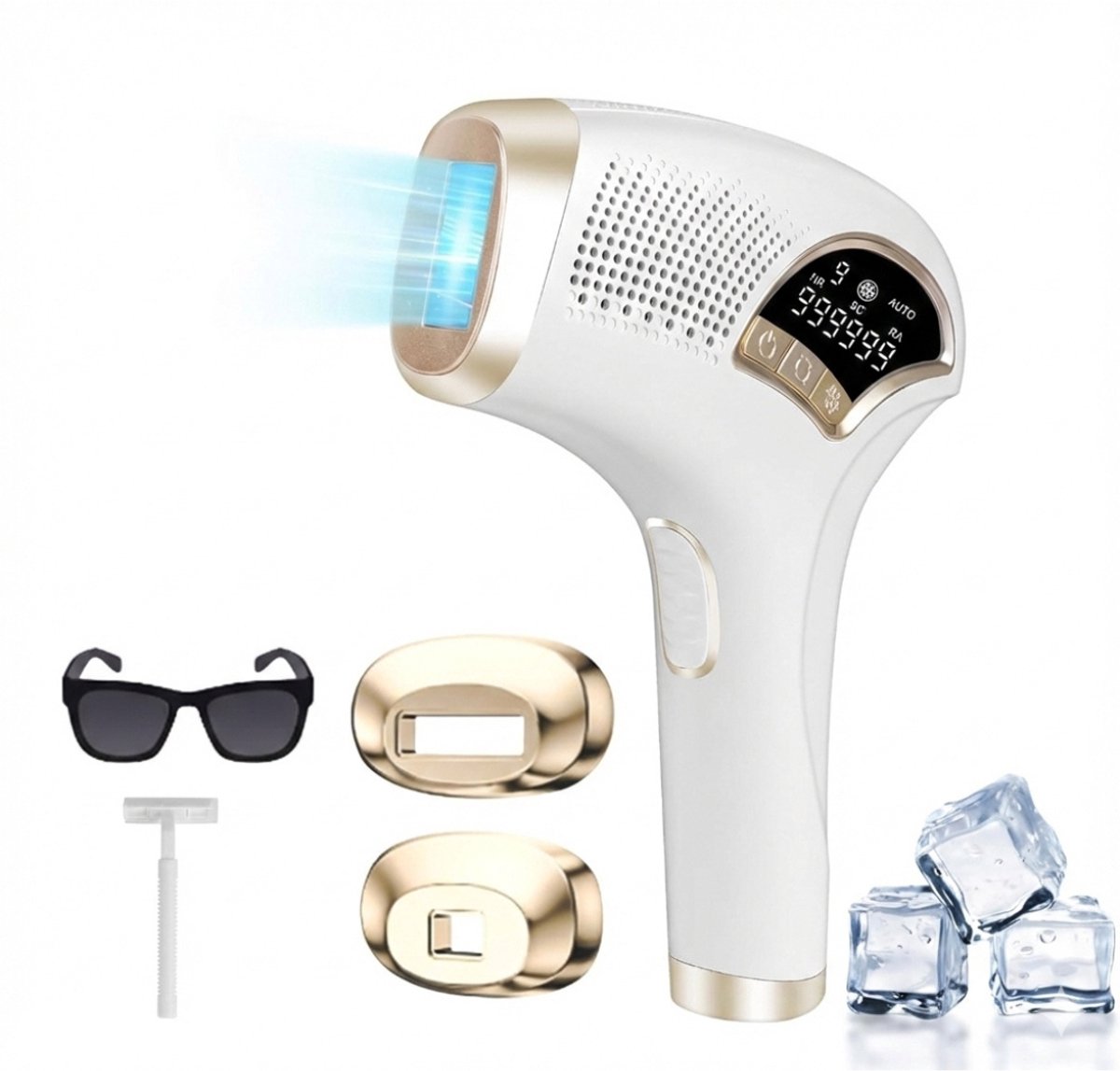 Octav8® Laser ontharing - Epileerapparaat - IPL Ontharing - Ontharingsapparaat voor mannen en vrouwen - 3-in-1 Functions HR/SC/RA