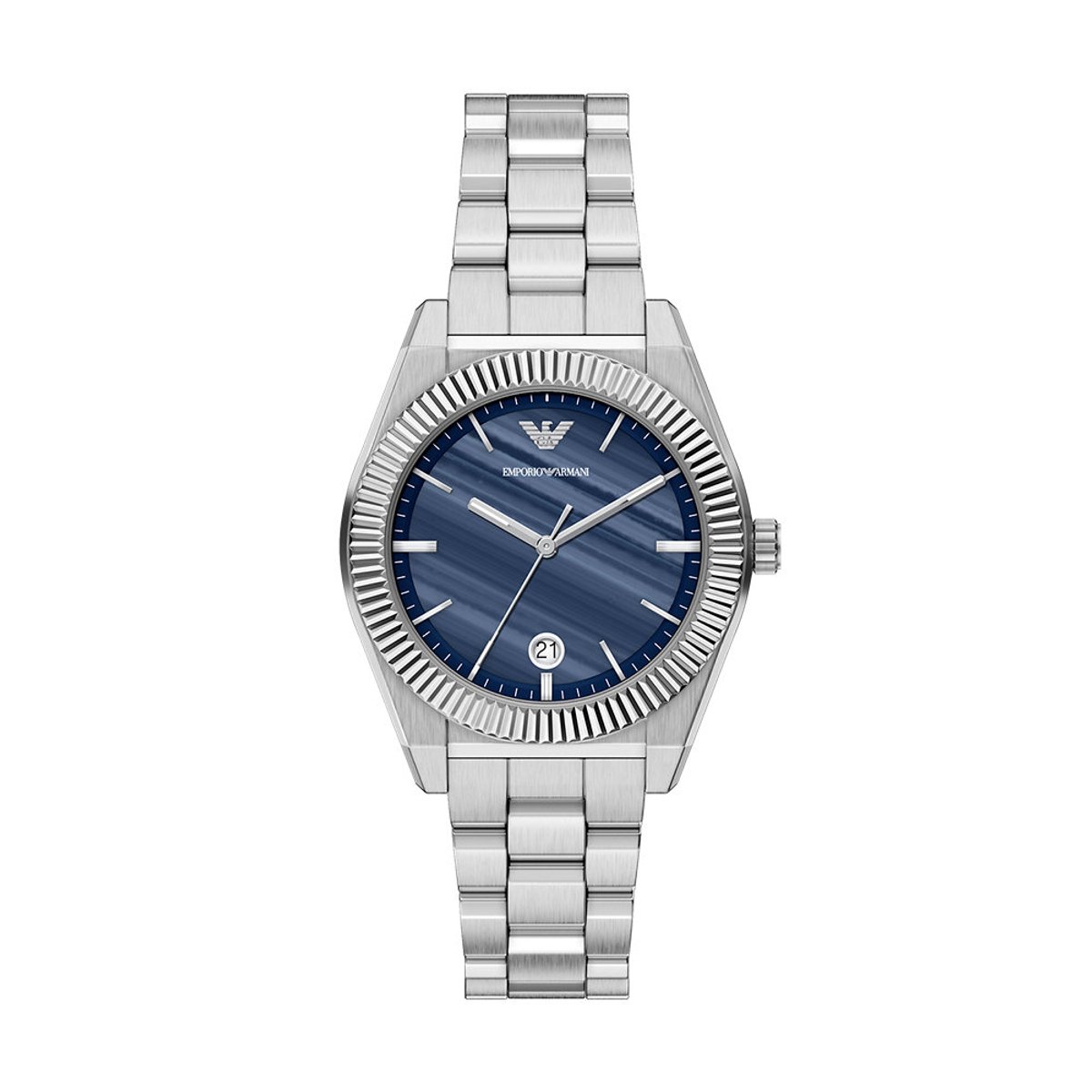 Emporio Armani AR11758 Unisex Horloge 37 mm - Zilverkleurig