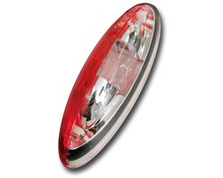 Jokon Markering SPL2010 Ovaal Opbouw Rood/Wit Wit Frame 12/24V