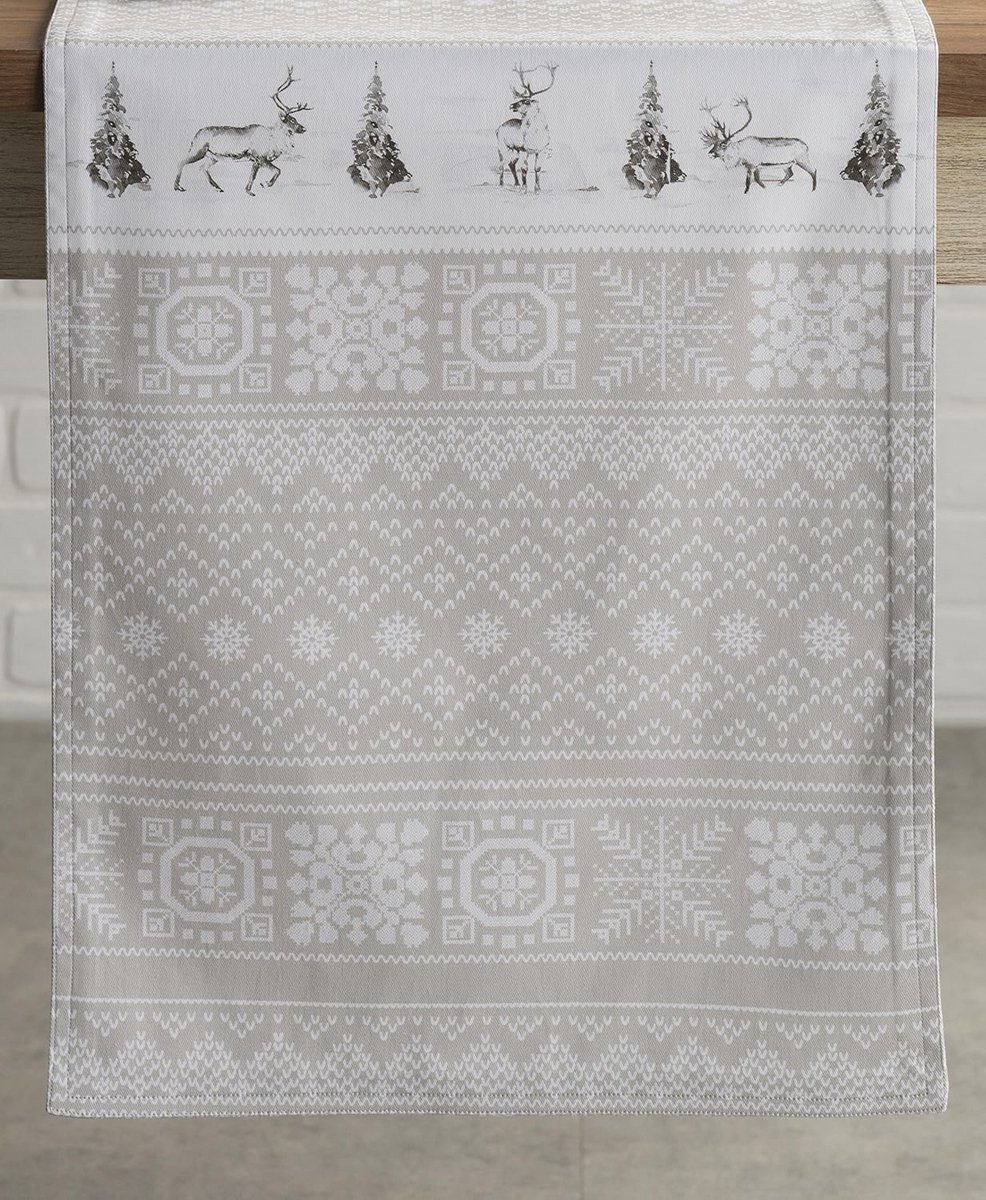 Kerst Tafelloper Katoen – Feestelijk Tafelkleed voor Kerst, Diner en Feestdagen (50x150 cm)