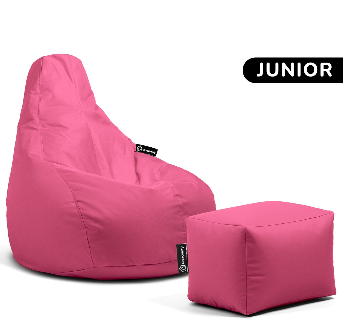 Casacomfy Premium Junior - Complete Zitzak met Voetenbankje - Waterafstotend - Roze