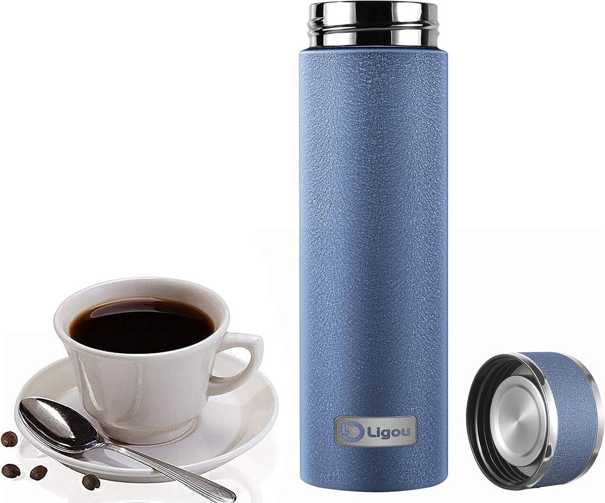 RVS Thermosfles 500ml - 24u Warm/Koud - Lekvrij & Fietsgeschikt