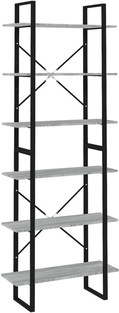 Hoge Kast voor Woonkamer of Kantoor 80x30x210 cm Gemaakt van Spaanplaat